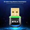 USB Bluetooth 5.4/5.3 Dongle Adapter – Wireless Receiver & Transmitter for PC, Speakers, Mouse, Keyboard & Audio | Plug & Play